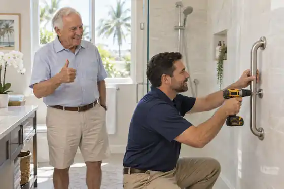 Grab bars where they're needed